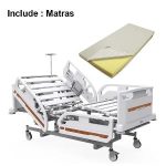 Tempat Tidur Pasien Emerald 3 Engkol dengan pengaman Samping YB-102EM (include matras busa)